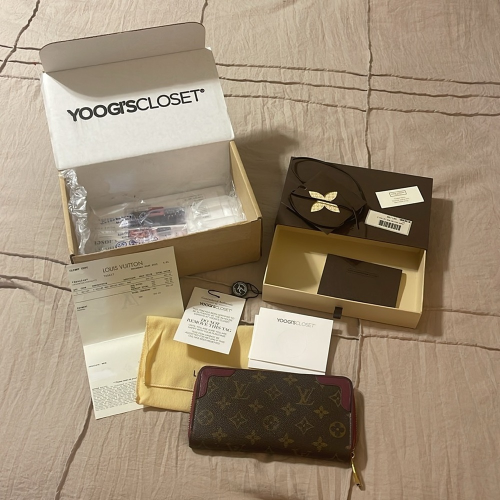 Louis Vuitton Monogram Retiro Zippy Wallet Aurore Raisin - Picture 5 of 16